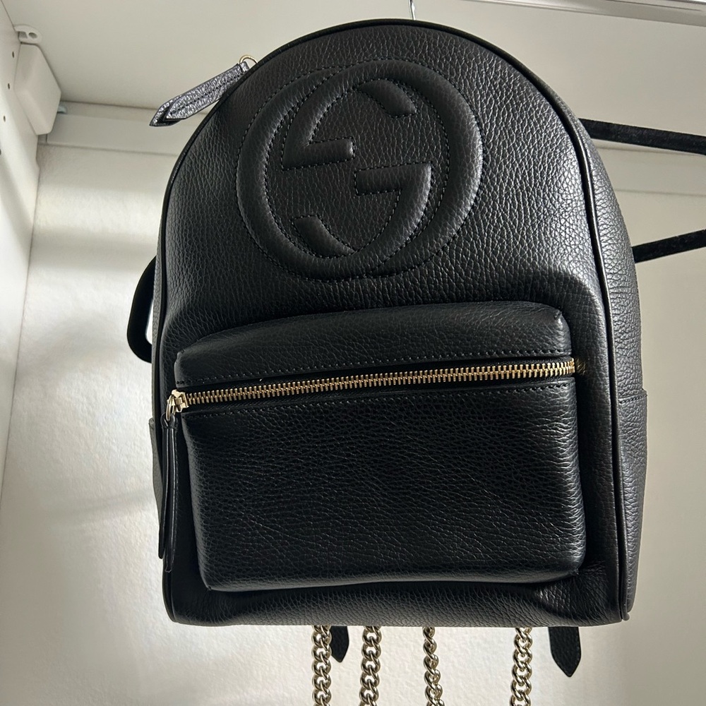 🔥 SOLD 🔥 Authentic Gucci Leather Soho Backpack - Like New